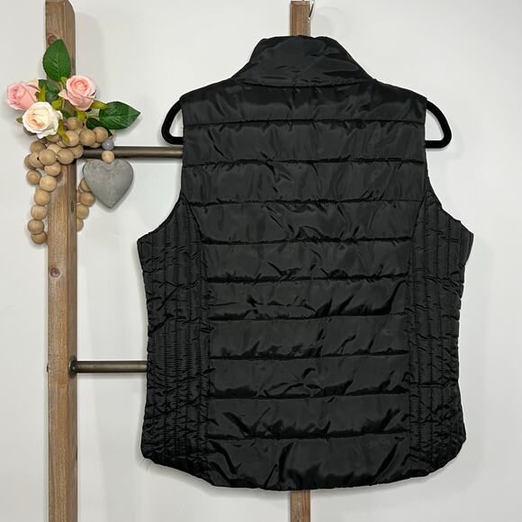 US Polo Assn Black Puffer Vest Full Zip‎ Size Large - Picture 8 of 9